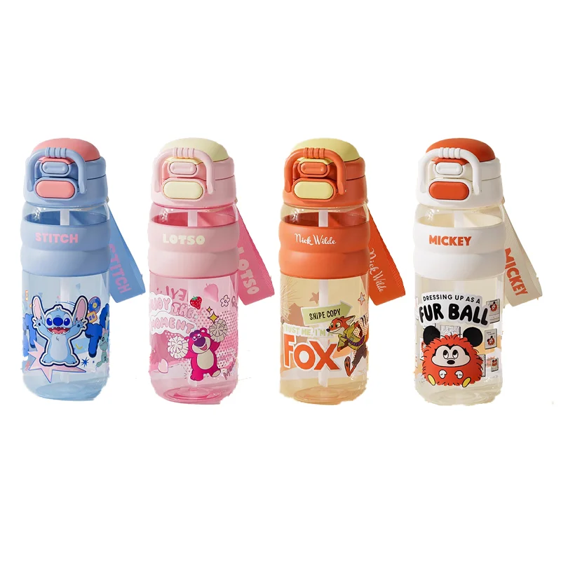 

Питьевая чашка Disney на 600 мл для студентов, специально разработанная для школьного использования, пищевая бутылка для воды, большая емкость, легко носить с собой