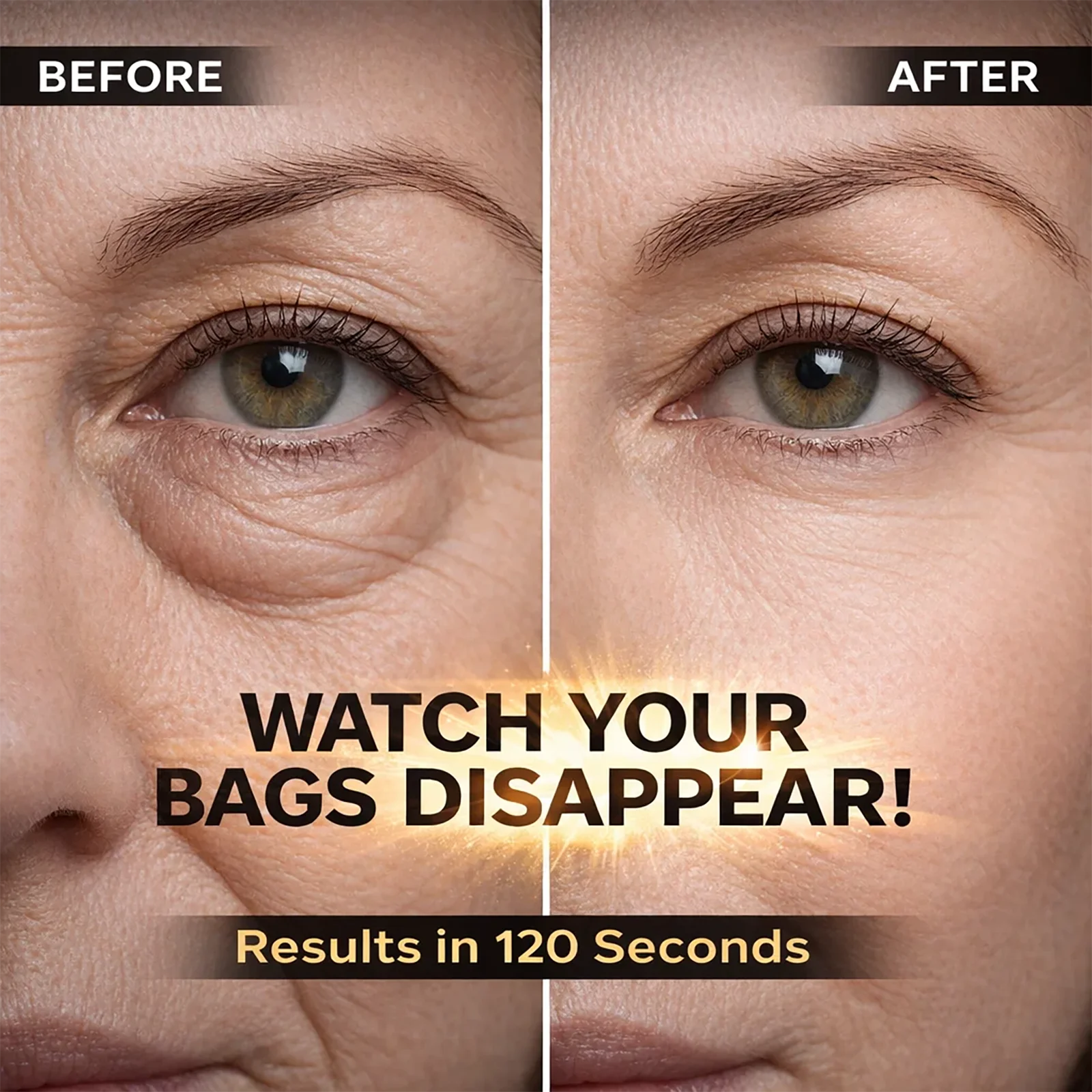 Instant Eye Tightener Cream for Under Eye Bags Puffiness Temporary Wrinkle Remover Firming Eye Gel with Brush Rapid Serum 20g