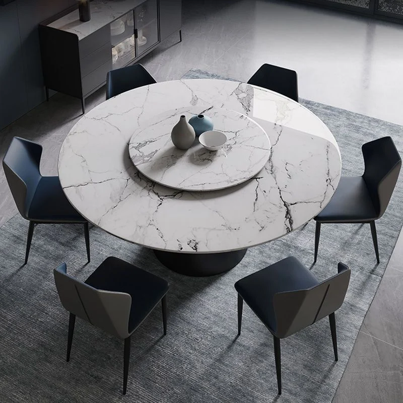 Round Dining Table Kitchen Home Furniture European 8 People Marble Salle Manger Restaurants Mesa De Jantar Tables Islands Room