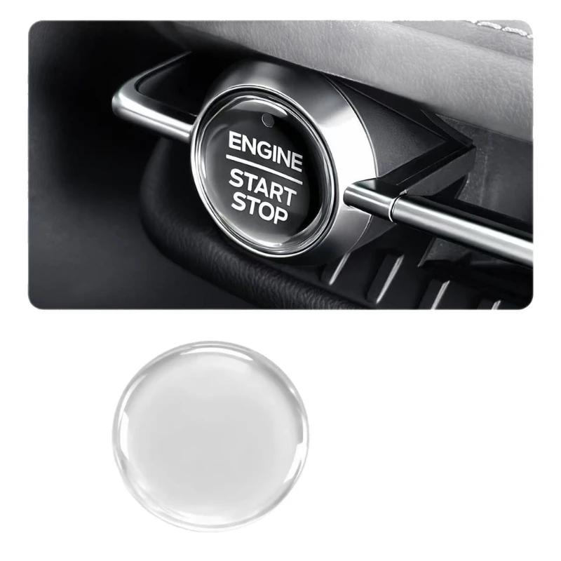 Start Stop Button Cover Sticker for Edge L, Clear Adhesive Soft PVC Button Layer That Helps Reduce Fingerprints, Dust, and Light