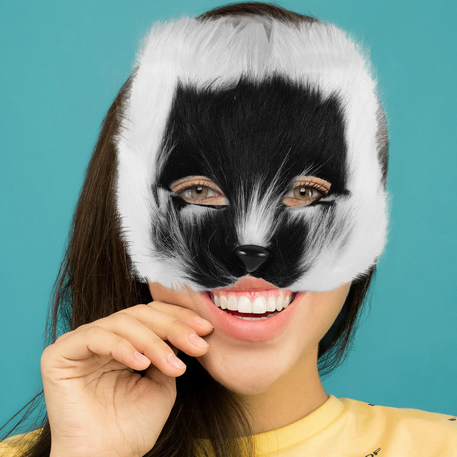 

Маска для косплея лисы на половину лица, уникальная маскарадная маска, аксессуар для вечеринки на Хэллоуин, карнавал, фестиваль, аксессуар для вечеринки