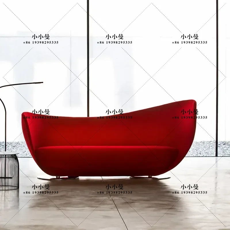 for Creative Personality Special Shaped Bowl Shape Single Multi Person Sofa Fiberglass Love Chair Rotating Heart Shaped Wine