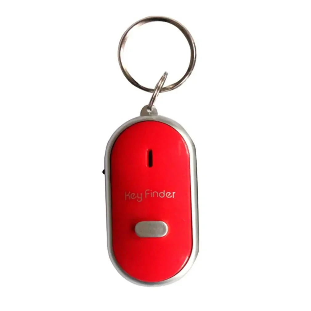 Cercatore di chiavi per auto portatile cercatore di chiavi anti-smarrimento smart find locator portachiavi fischietto segnale acustico controllo del suono torcia a LED  30