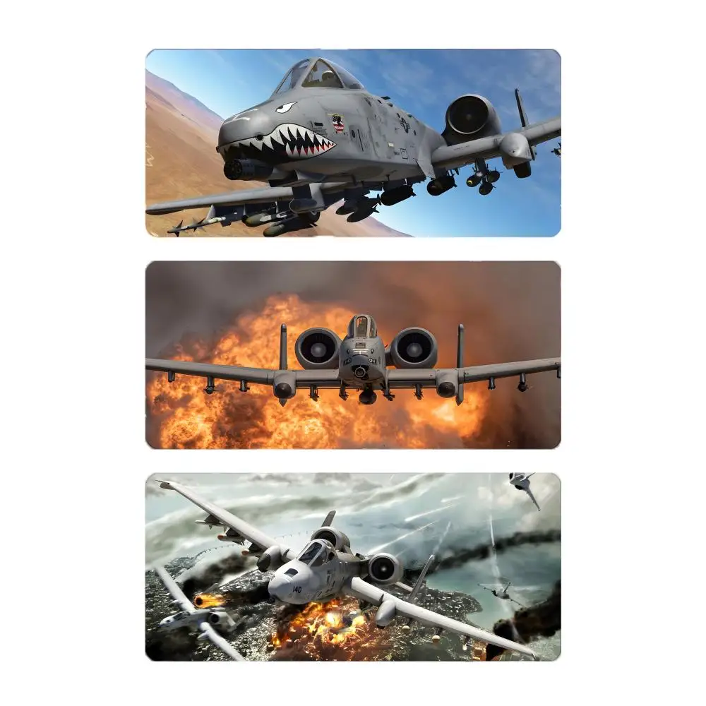 equipment powerful A-A-10 Thunderbolt II Mouse Pad Large Gaming Mousepad with Stitched Edges Thickened Desk Mat PC