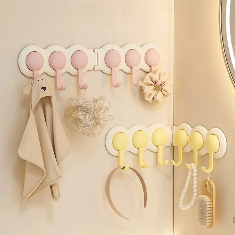 Corner Row Hook, Rotatable Toilet, Bathroom, Kitchen, Entrance Wall, Corner Adhesive Hook, Non Perforated Clothes Hanging Hook