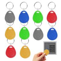 10Pcs Blank Key Tag, RFID Key Fob Keychain Contactless Card NFCTag ID RFID Chip 125khz Duplicate Waterproof