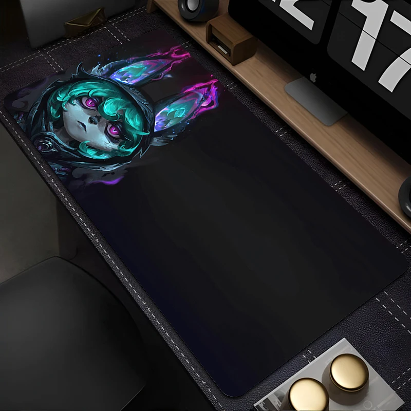 لوحة ماوس مانعة الانزلاق من Vex League of Legends ، سجادة لوحة مفاتيح لخزانة الألعاب ، ملحقات ألعاب Kawaii ، حصيرة مكتبية ، لوحة ماوس أنيمي للكمبيوتر المحمول ، كمبيوتر شخصي
