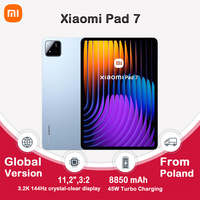 Xiaomi Pad 7 Global Version 11.2 ''Xiaomi HyperAI 144Hz 3.2K Display Snapdragon 7 + Gen 3 Octa core processor 45W 8850mAh B