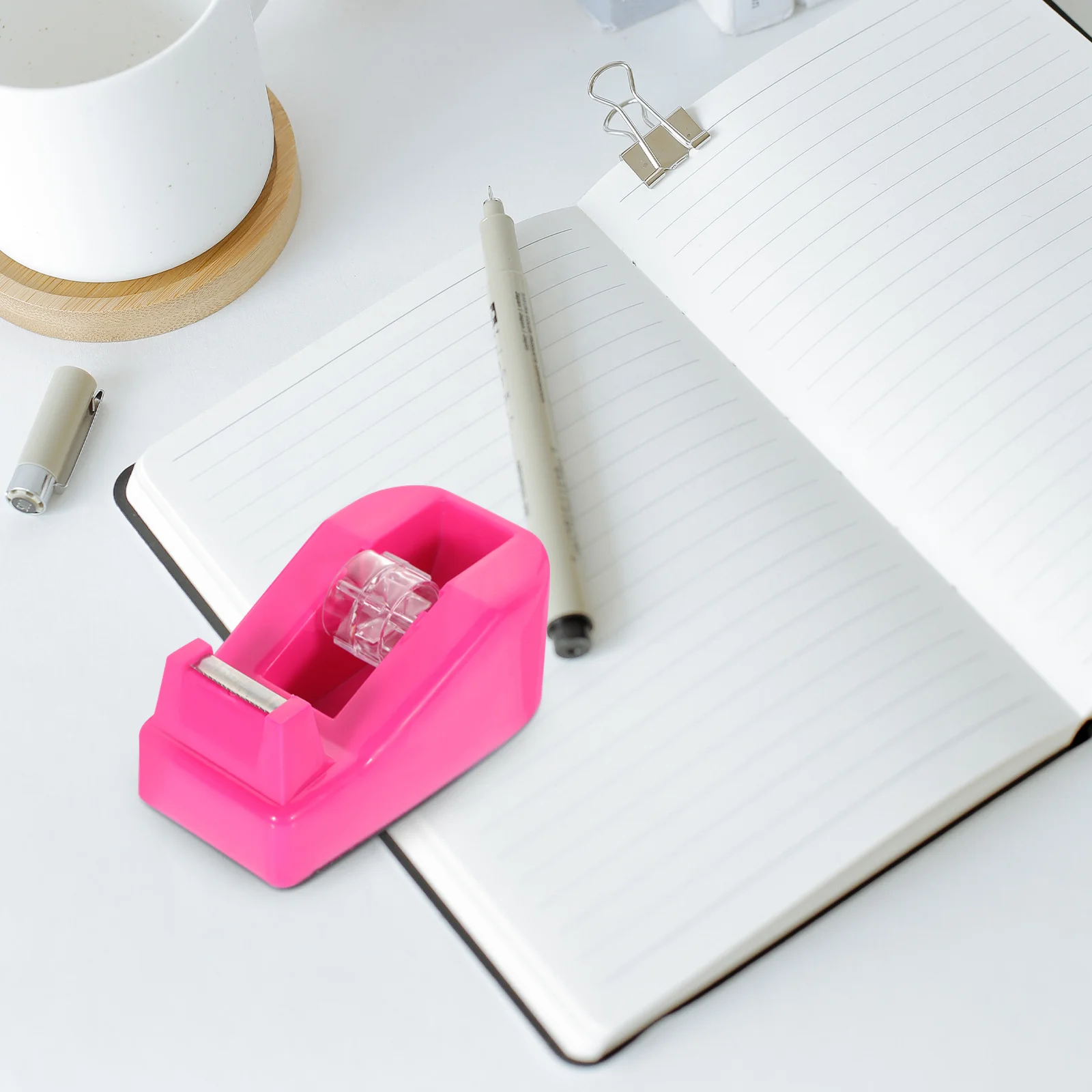 

Cute Tape Dispenser Desk Friendly for Easy Storage and Fast Cutting Smooth Edge Tape Holder Ideal for Scrapbooking