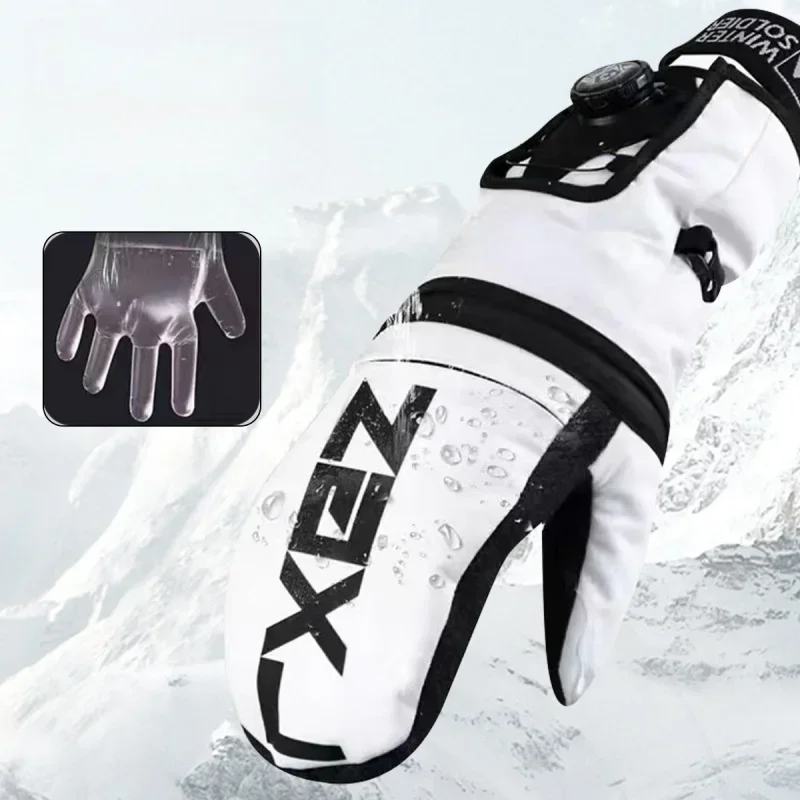 Ski Mittens Can Touch Screen Biker Thermal Gloves Wear-Resistant Professional Snowboarding Glove Winter Outdoor Sports Equipment