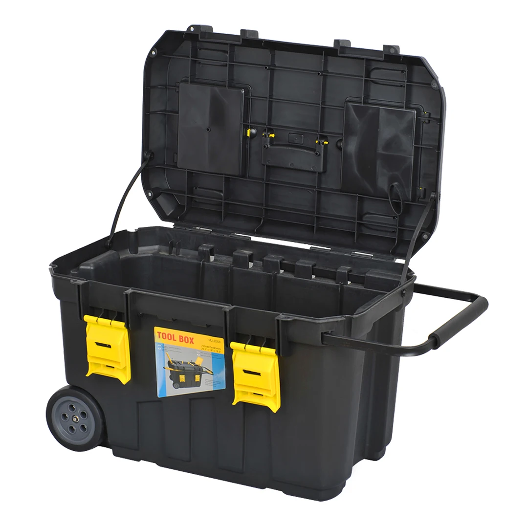 2026 Popular Plastic Storage Box With Wheels And Handle/ Large And Professional Toolbox With Cost-Effective