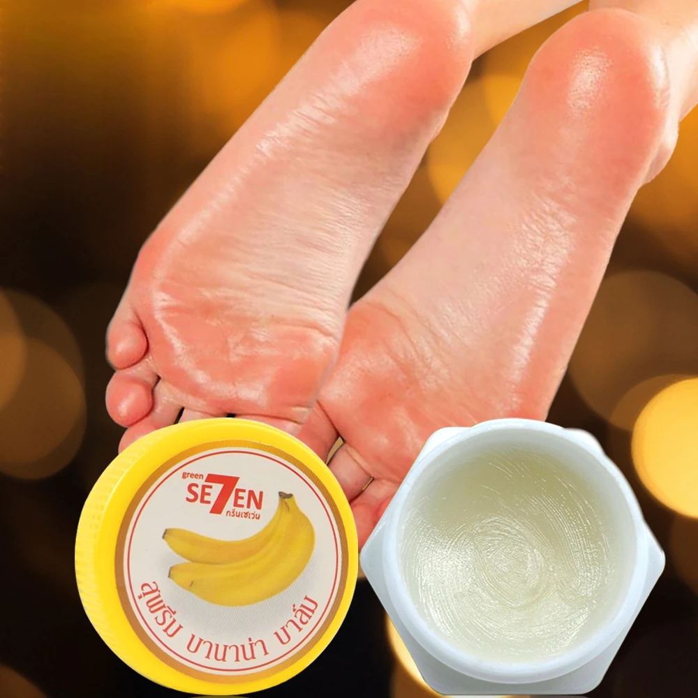 Ultra Moisturizing & Cracked Heel Care With Banana Extract For Dry, Rough Feet Overnight Renewal 20g/bottle