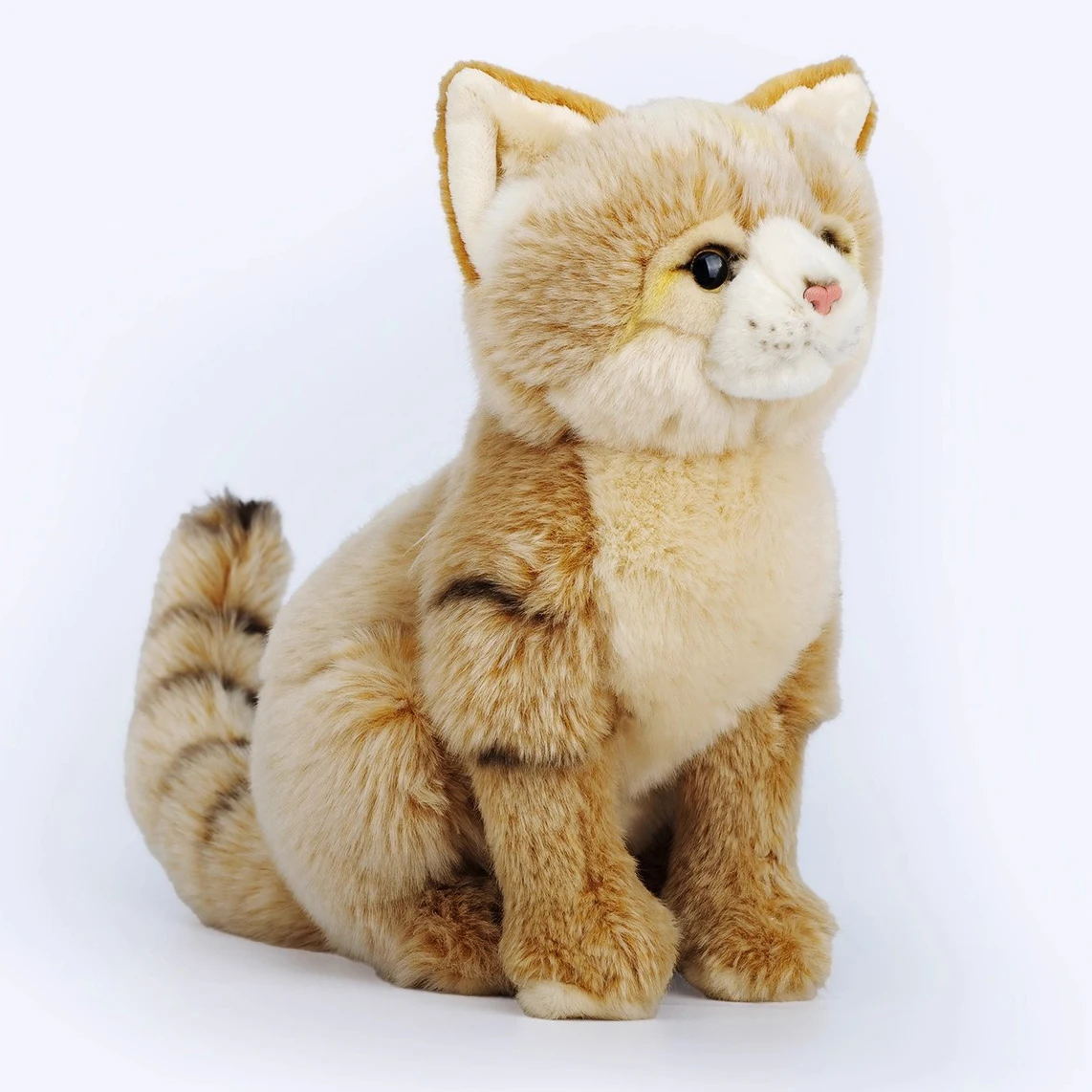 Simulated Animal Sand Dune Cat Kitten Felis Margarita Wild Nature Desert Zoo Model Plush Toy Stuffed Doll Boy Girl Friend Gift