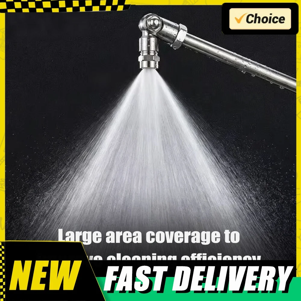 360° Swivel AC Cleaning Wand with 1/4 Quick Plug Pressures Washer Lance Extension Pole Adjustable for Car Wall Surface Cleaning