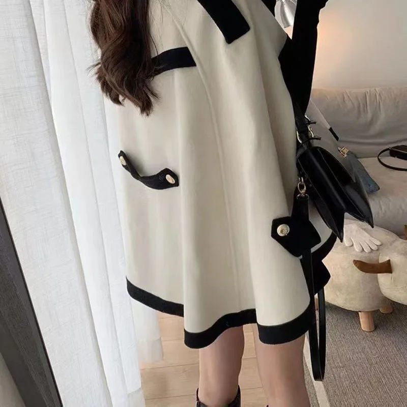 2024 Autumn And Winter New Fashionable and Versatile Medium to Long Cape Woolen Coat for Women