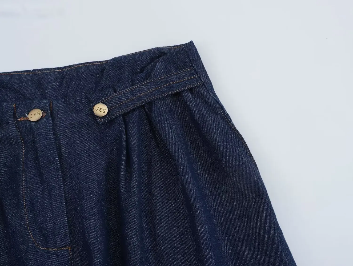 Pantalon en denim taille haute avec fermeture éclair pour femme, jean rétro Joker adt, mode décontractée, nouveau, 2024