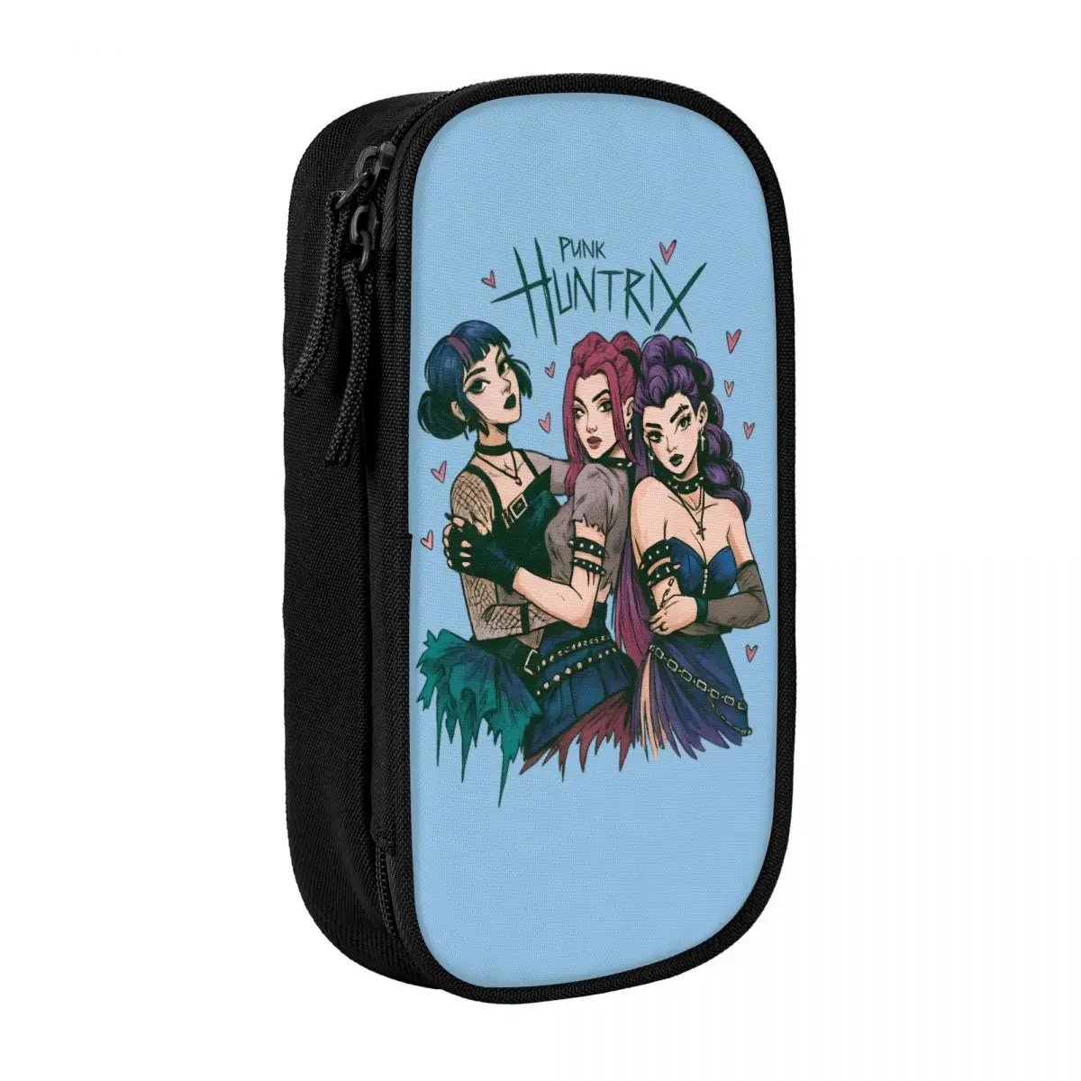 مقلمة Kpop Demon Hunters الرسوم المتحركة Huntrix Saja Boys صندوق أقلام بطبقة مزدوجة للطلاب مقلمة مدرسية كبيرة أدوات مكتبية #6