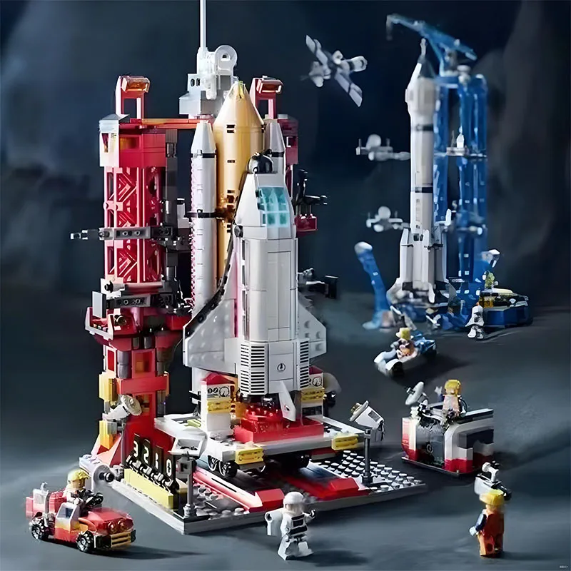 

Aerospaces Building Blocks Manned Rocket Craft Launch Center Space Spacecrafts Aviation City MOC Model Bricks Kits Sets