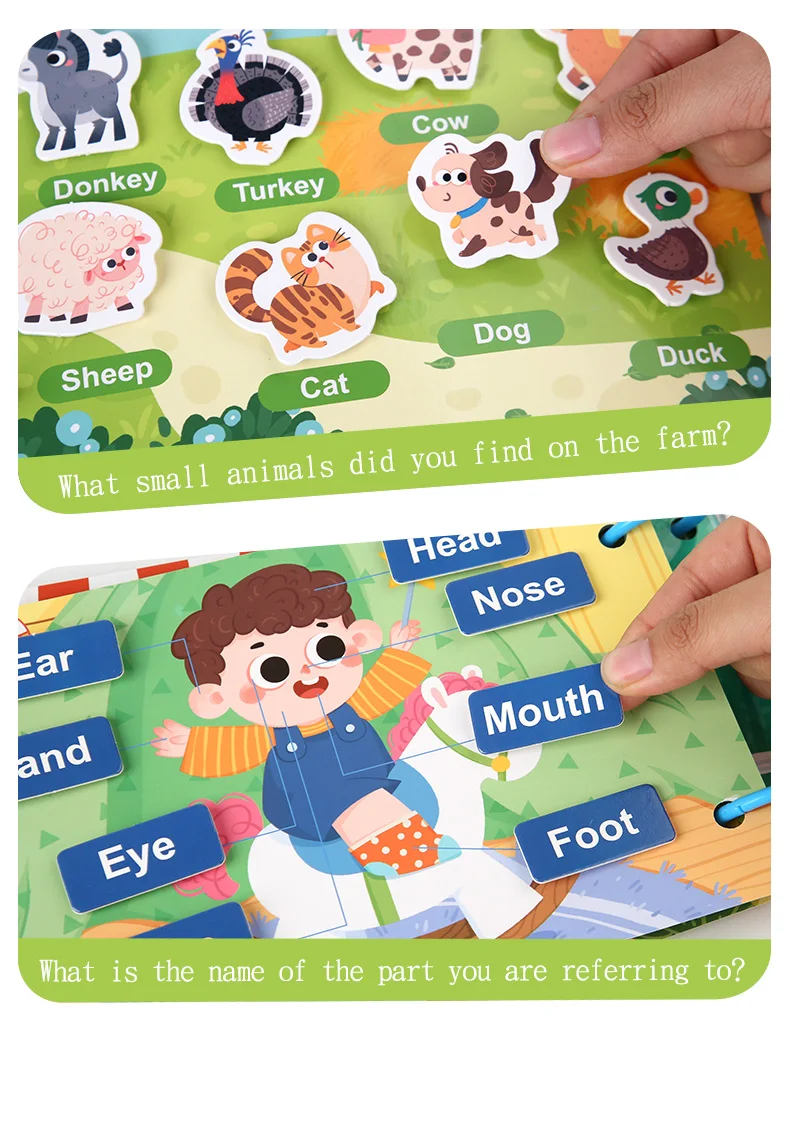 Montessori Baby Beschäftigt Buch Mein Erstes Ruhiges Buch Paste Frühes Lernen Bildung Spielzeug Kinder Passende Spiel Spielzeug für Kinder 1 2 3 jahre – Detail 25