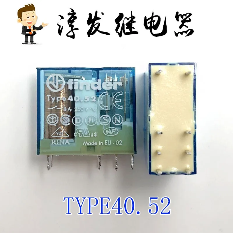 TYPE40.52 0001 finder 8 8A 24VDC 250V     10PCS