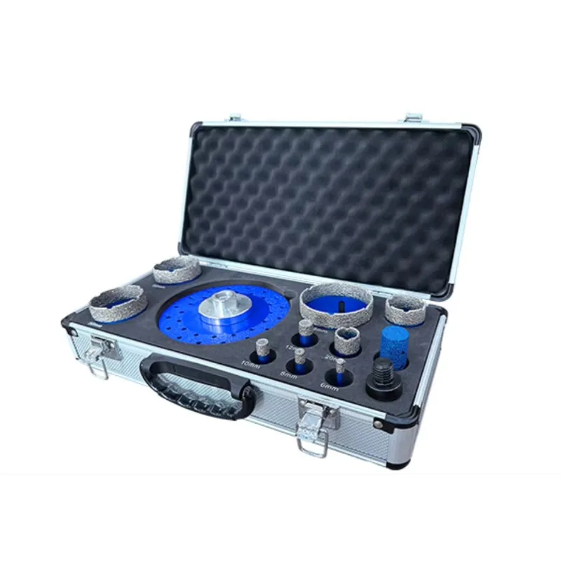 12pcs M14 Diamond Hole Saw Drill Bits Equipped with Brazed Sintered Plates Strong Wear Resistance and Stable Performance