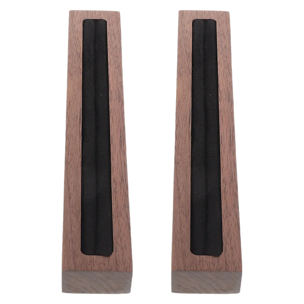 

2Pcs Wood Jewelry Display Stand Rings Organizer Soft Lined Elegant Tray Ring Holder for Jewelry Store Home Use
