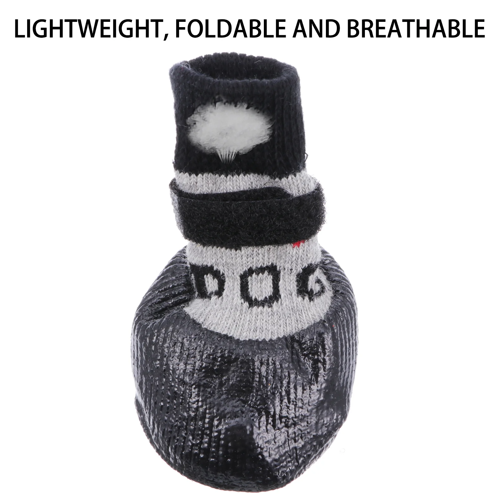 

4Pcs Dog Socks Shoes with Non-Slip Sole Warm Woolen Pet Boot for Small Dogs Cute Pattern Puppy Footwear Indoor Outdoor Use