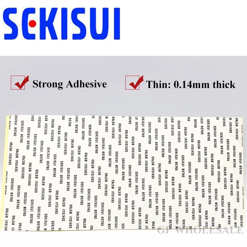 10 Sheets Japan SEKISUI 5760 Tape Double Sided Thermal Transfer Adhesive for HeatSink 4