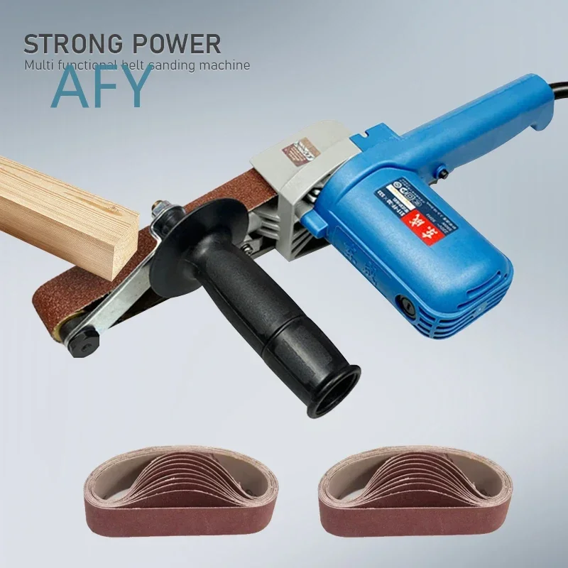 Electric Belt Sander for 30x533mm 550W High Power Variable Speed Portable Woodworking Sanding Machine for DIY Home