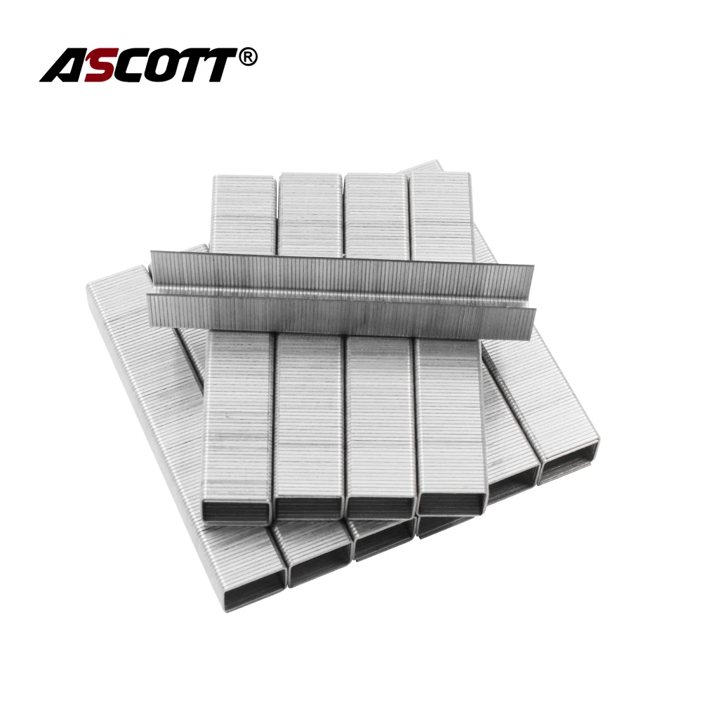 1000Pcs Nietjes Voor 8016 Framing Tacker Lucht Nietmachine Pistool 8016 Nietje Pin 8-16Mm 12.8Mm Kroon uphostery Nietje Pinnen
