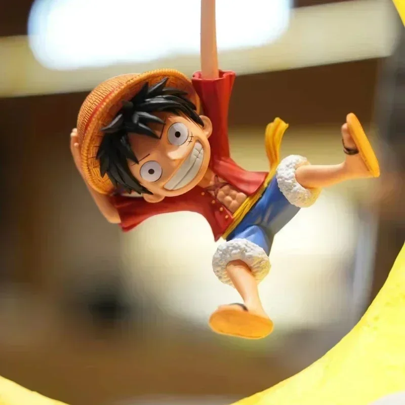 

One Piece Original Luffy Night Light Peripheral Desktop Decoration Magnetic Anime Control Moon Lamp Children Funny Holiday Gifts