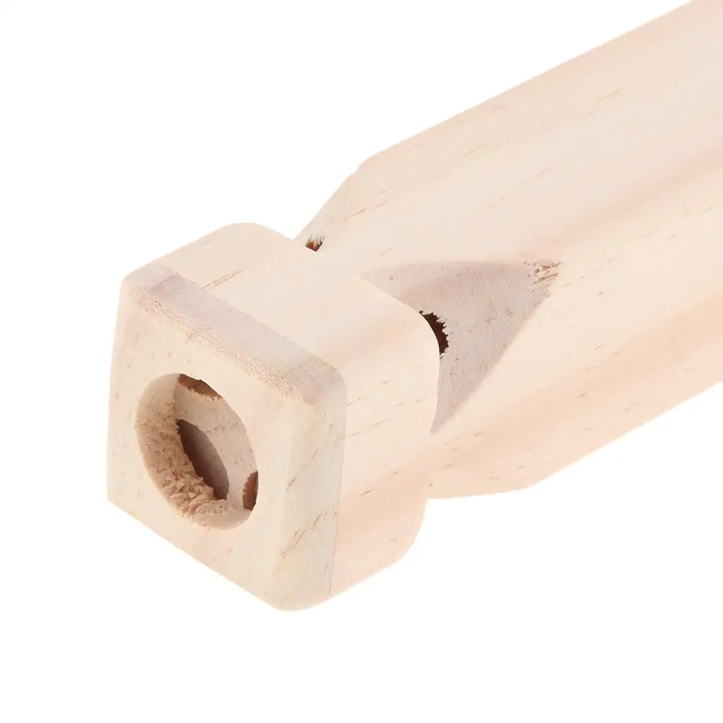 Wood Train Whistle Small Toy Music Instrument Hand Carved Funny Noise Maker for Kid Baby Musical Educational