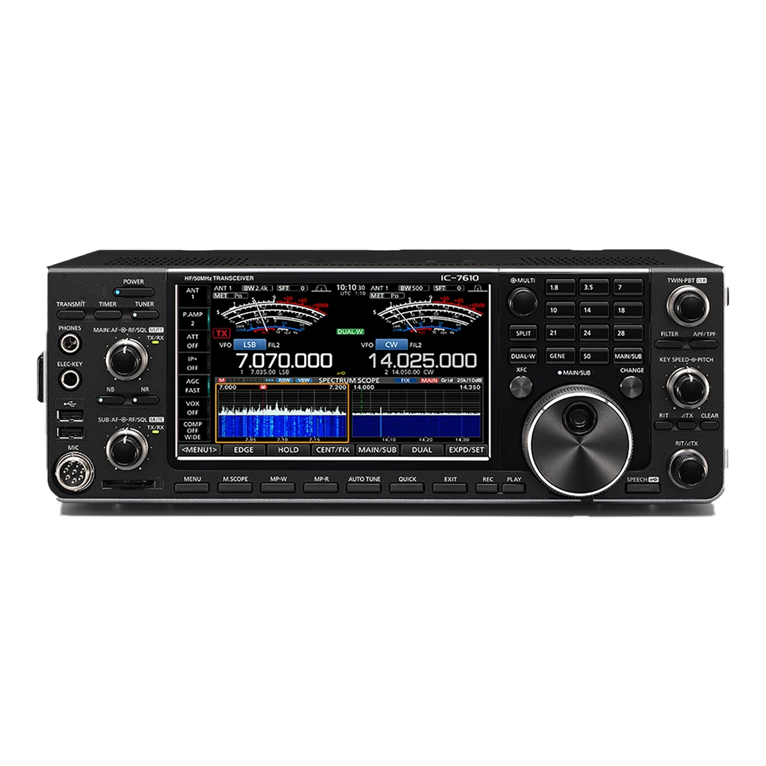IC-7610 100W High Power HF/50MHz All Mode Transceiver For ICOM IC-7610 HF 50MHz Advanced RMDR True Dual Receive Mobile Radio