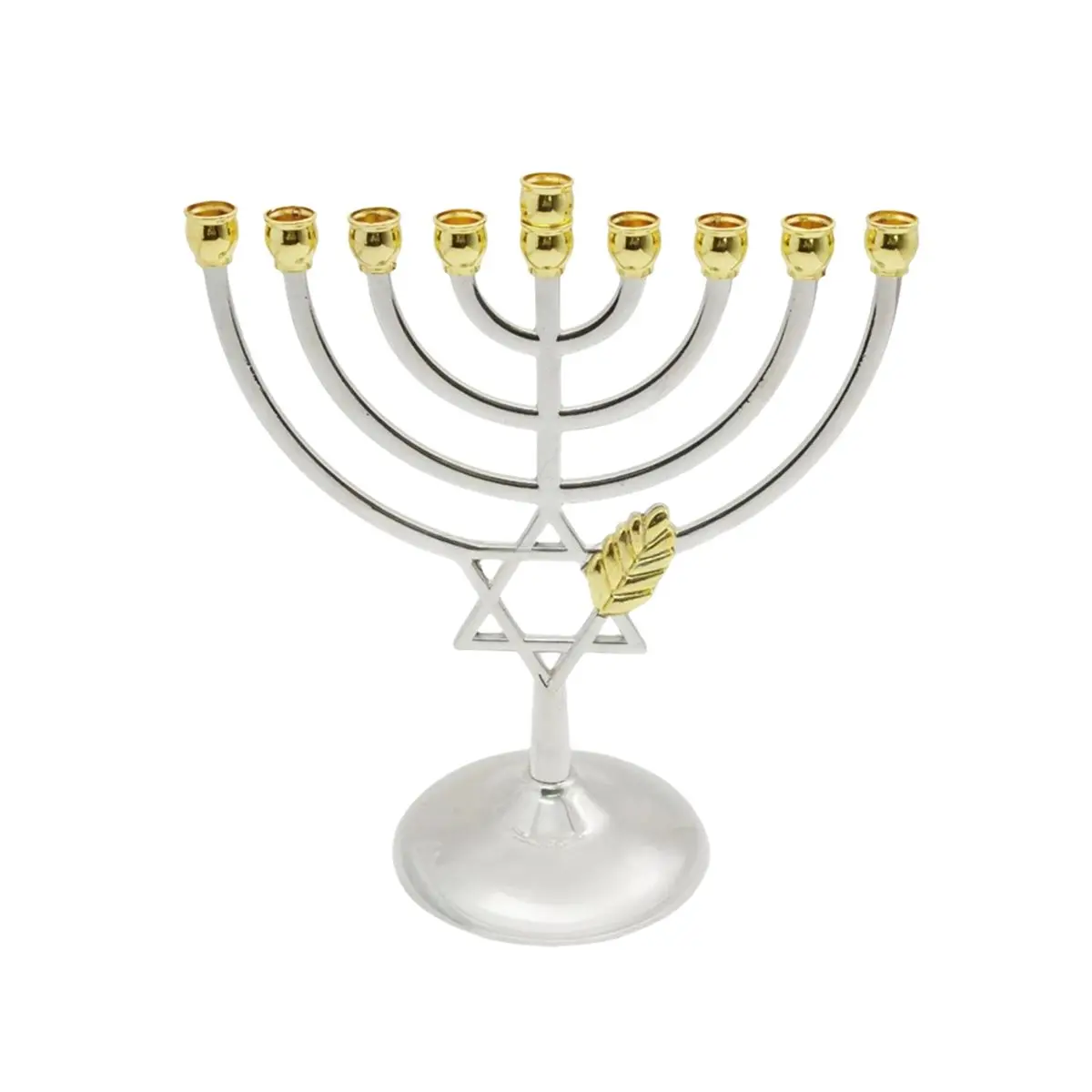 FTGT NEW Traditional Jewish 9 Branch Candle Sticks Holder Temple Candle Holder 9 Branch