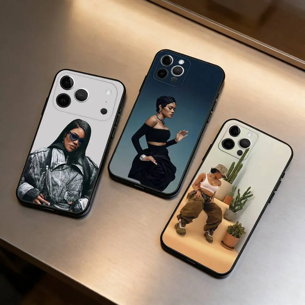 

Hot T-Teyana Taylor Soft Silicone Black Cover,Phone Case For iPhone 17,16,15,14,13,12,11 Plus,Pro Max,XS