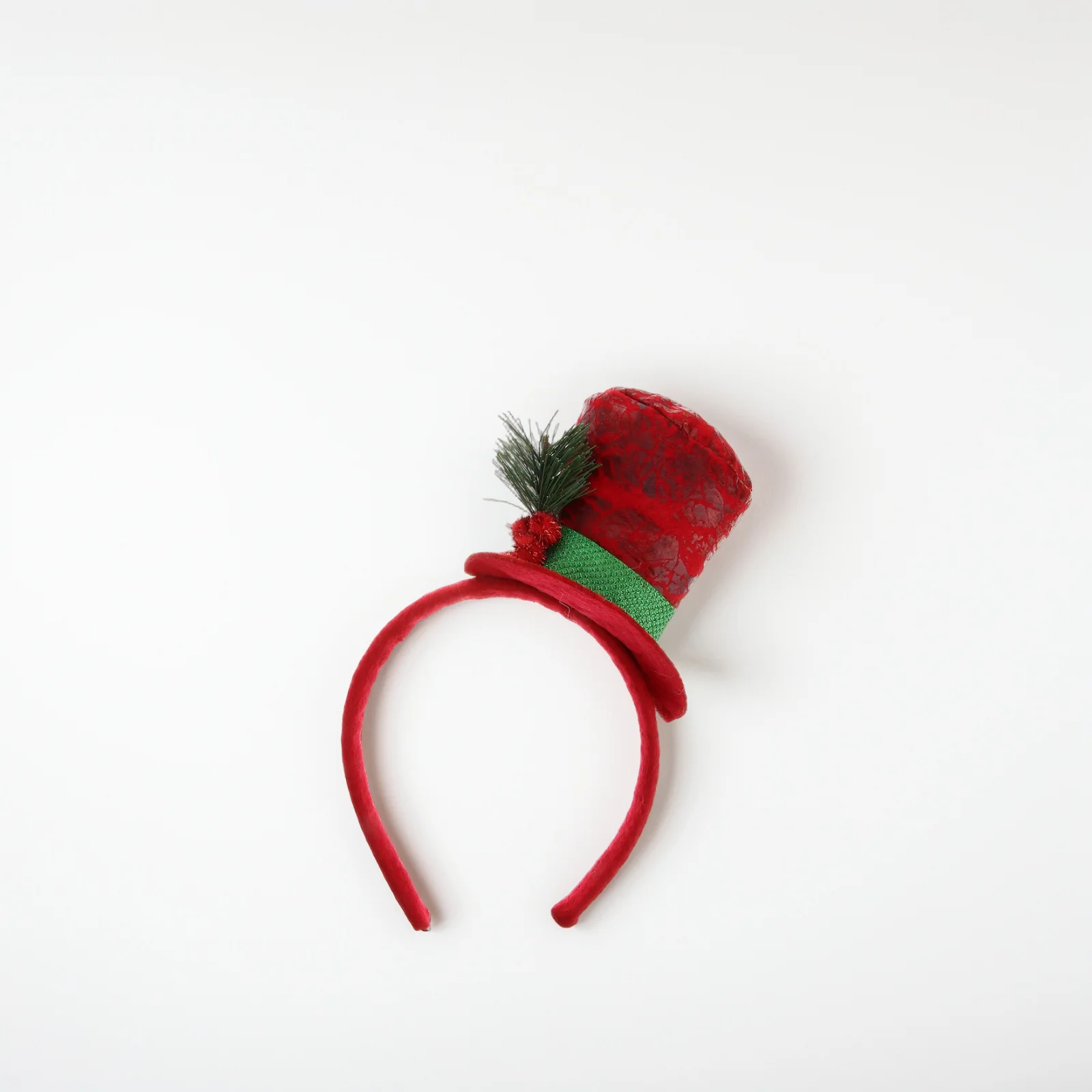 

Christmas Hat Headband Red Berry Green Leaves Hair Accessories Women Girls Party Holiday Festive One Size Fits Most