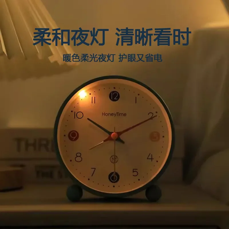 2025 New Desktop Alarm Clock Primary School Student Wake-up Artifact Children Boys Girls Learning Alarm Clocks Table Time Clock
