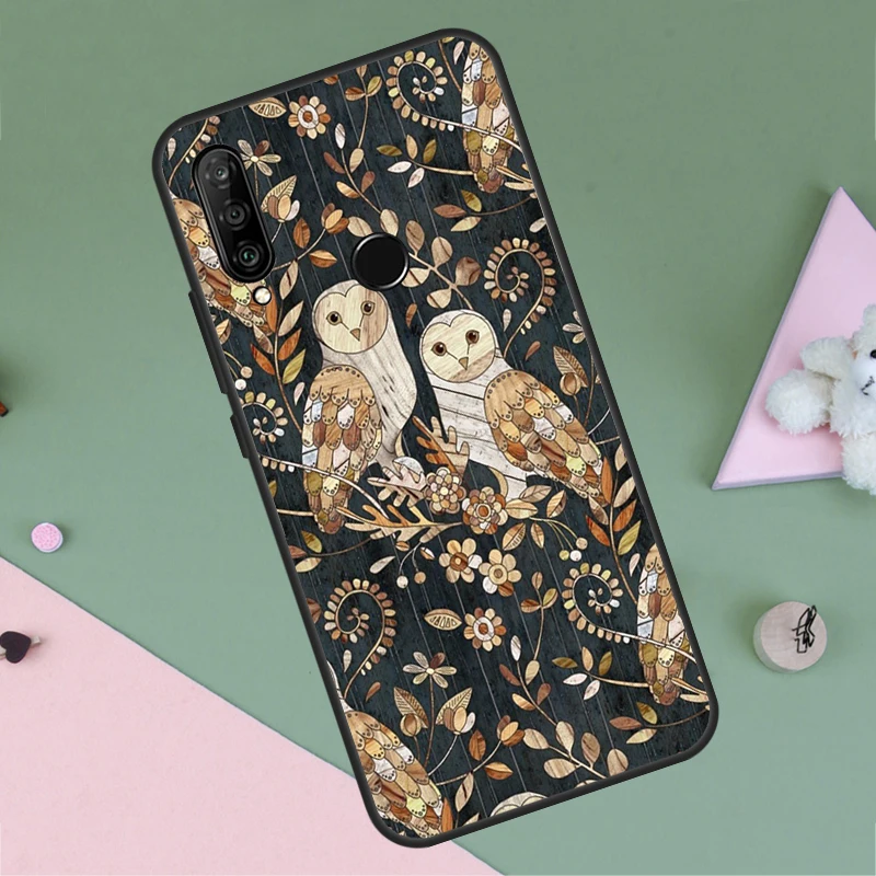 Cartoon Owl For Huawei Nova 9 10 SE Y91 Y61 Y90 Y70 Y60 Y72 12s 12i 11i 7i 8i P60 Pro P30 P40 Lite Case view 2