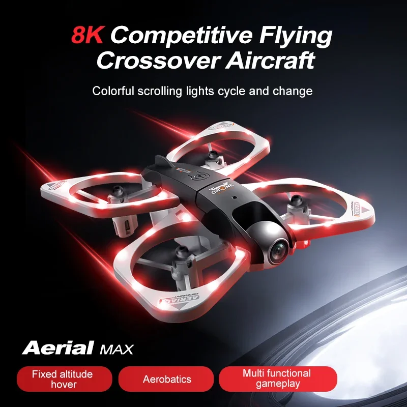 2025 NEW S3 Pro Drone Dual 4K Cameras with And LED Night lights Wifi FpV live Video Gps 8K Drone foldable Rc Quadcopter As Gifts