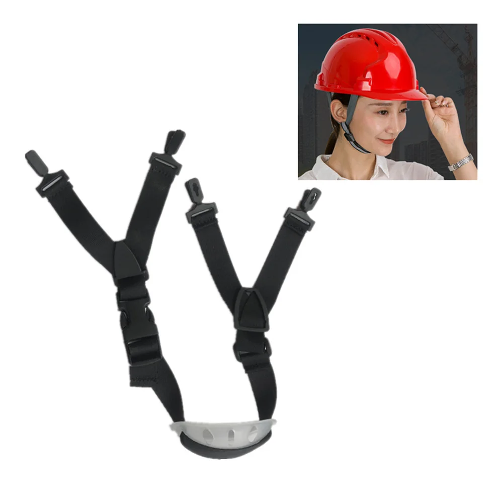 Mentonnière de sécurité à sangle réglable élastique, casque de sécurité