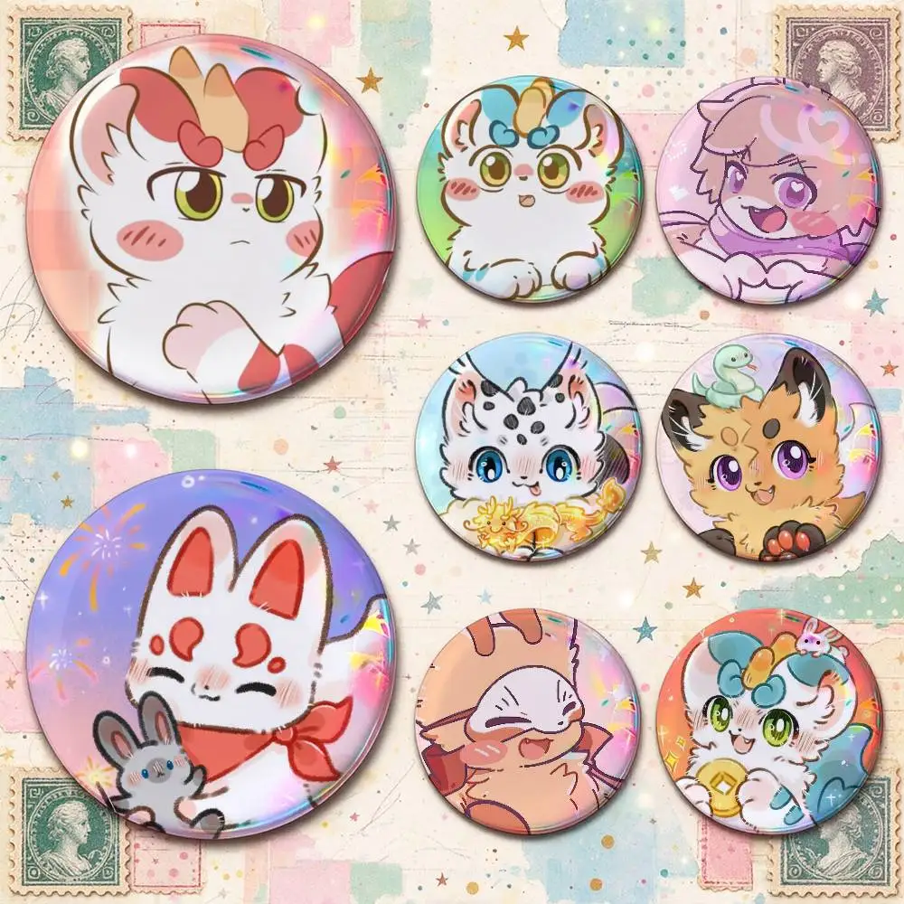 Furry F-Fabulous B-Beasts  Custom Enamel Pin Badges 25mm 32mm 44mm 58mm Backpack Hat Decor Toys Gifts