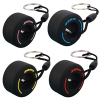 Creative Mini Tire Keychain F1 Exquisite PVC Car Tire Model Wheel Pendant Keyring for Men Women Friends Birthday Gift Toys