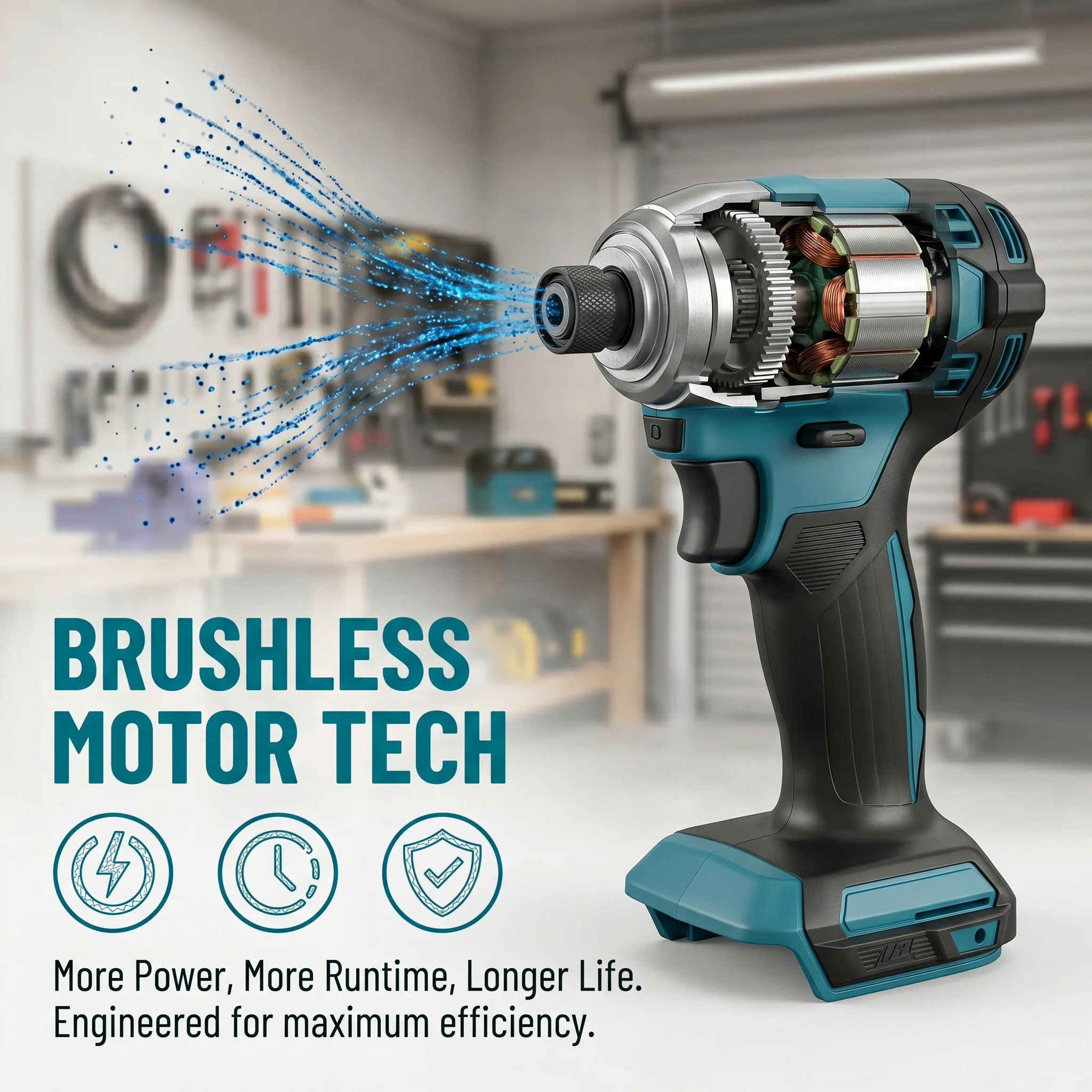 Makita DTD173 18V LXT Cordless Impact Driver Brushless Electric Drill Screwdriver Wood/Bolt T1/T2-Mode Twin LED Light 180 N·m