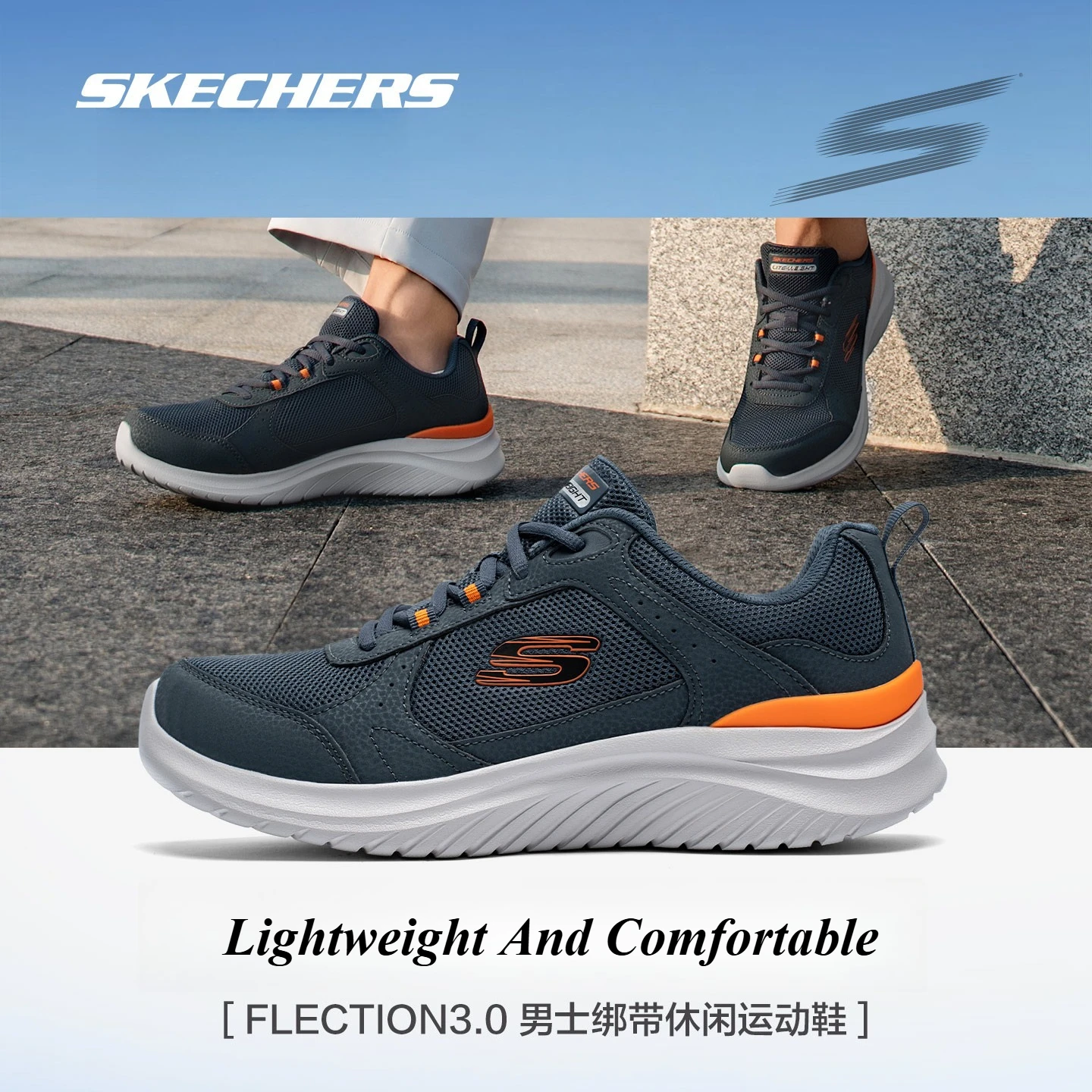 Skechers, zapatos para hombre, zapatos deportivos para gimnasio al aire libre, zapatos informales para correr, zapatillas ligeras con cordones para hombre, tenis masculinos, zapatillas para hombre