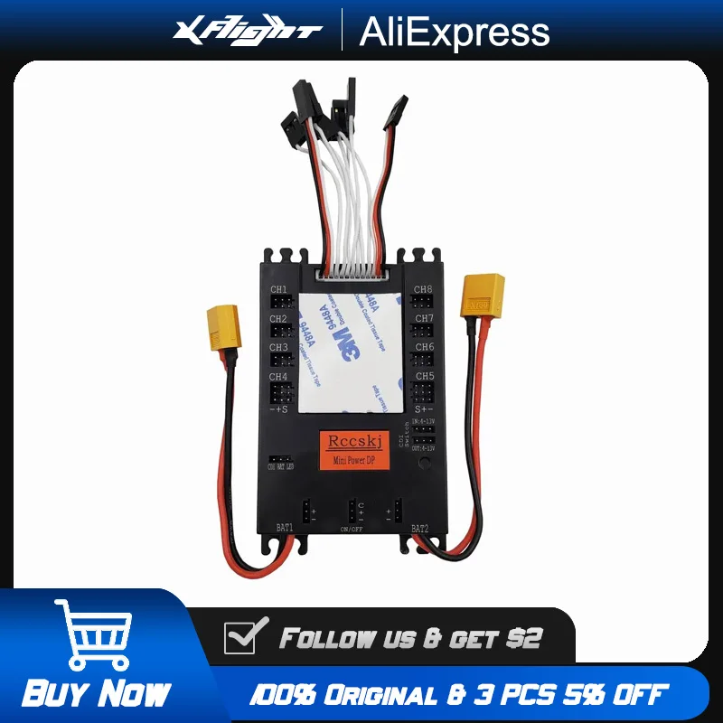 

Mini Power DP Power Distribution Board PDB with 5V/12V BEC for RC Drone FPV Servo Control & Current Sensor