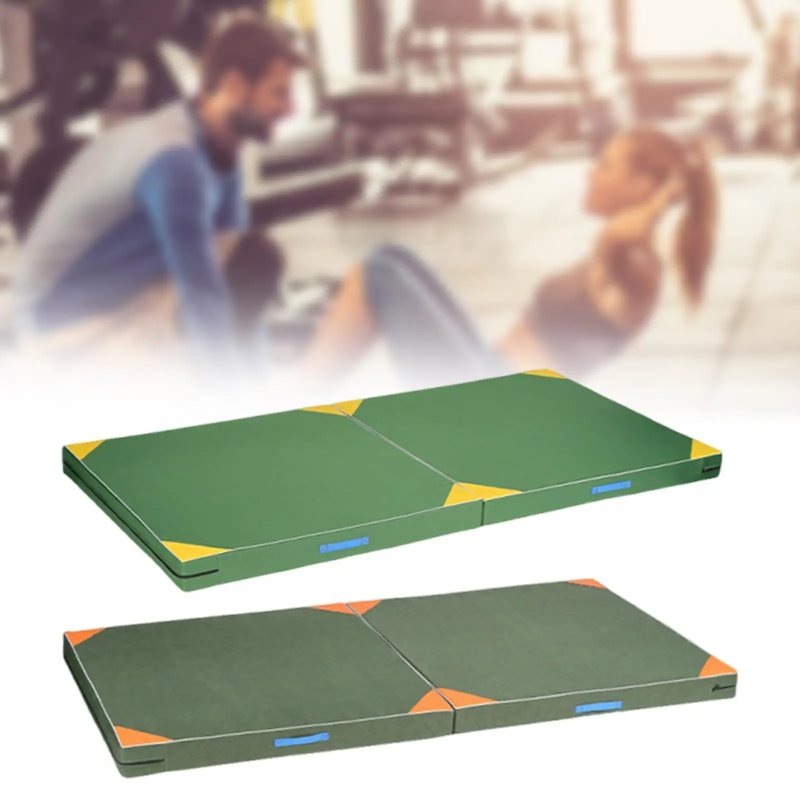 

Gymnastics Mat Lightweight Portable Sturdy Yoga Training Mat Exercise Somersault Mat Sit-up Sponge Mat for Outdoor Gym Children