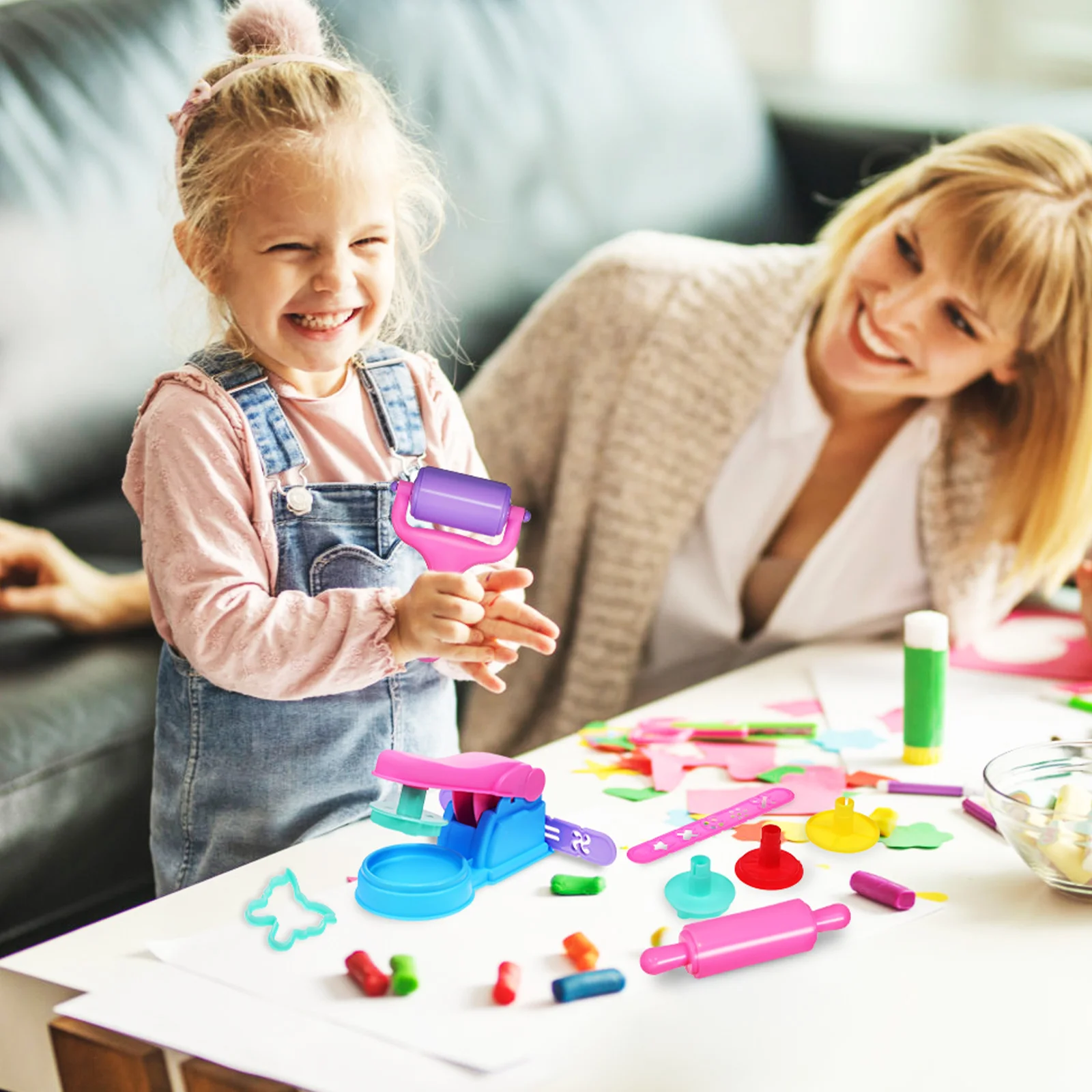 22Pcs Modellierung Ton Werkzeuge Set Kunststoff Formen Tier Formen Nudel Maker Frühen Lernen Werkzeug Werkzeuge für Kinder Form