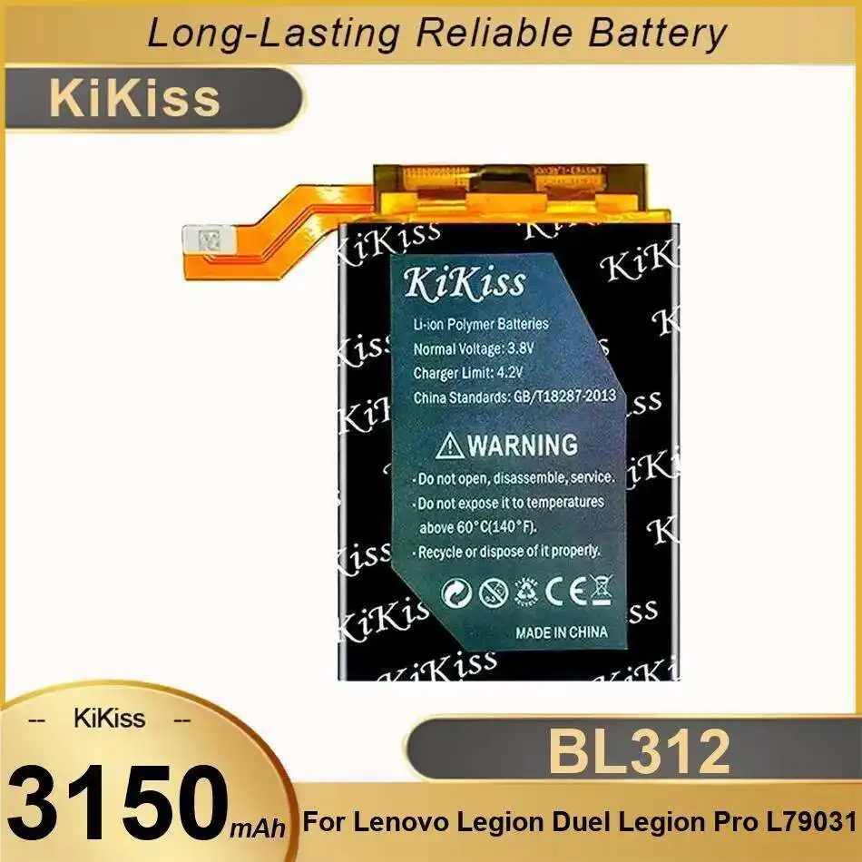 

For Lenovo Legion Duel Pro L79031 Stable 3150Mah Mobile Phone Battery Reliable Power Supply BL312