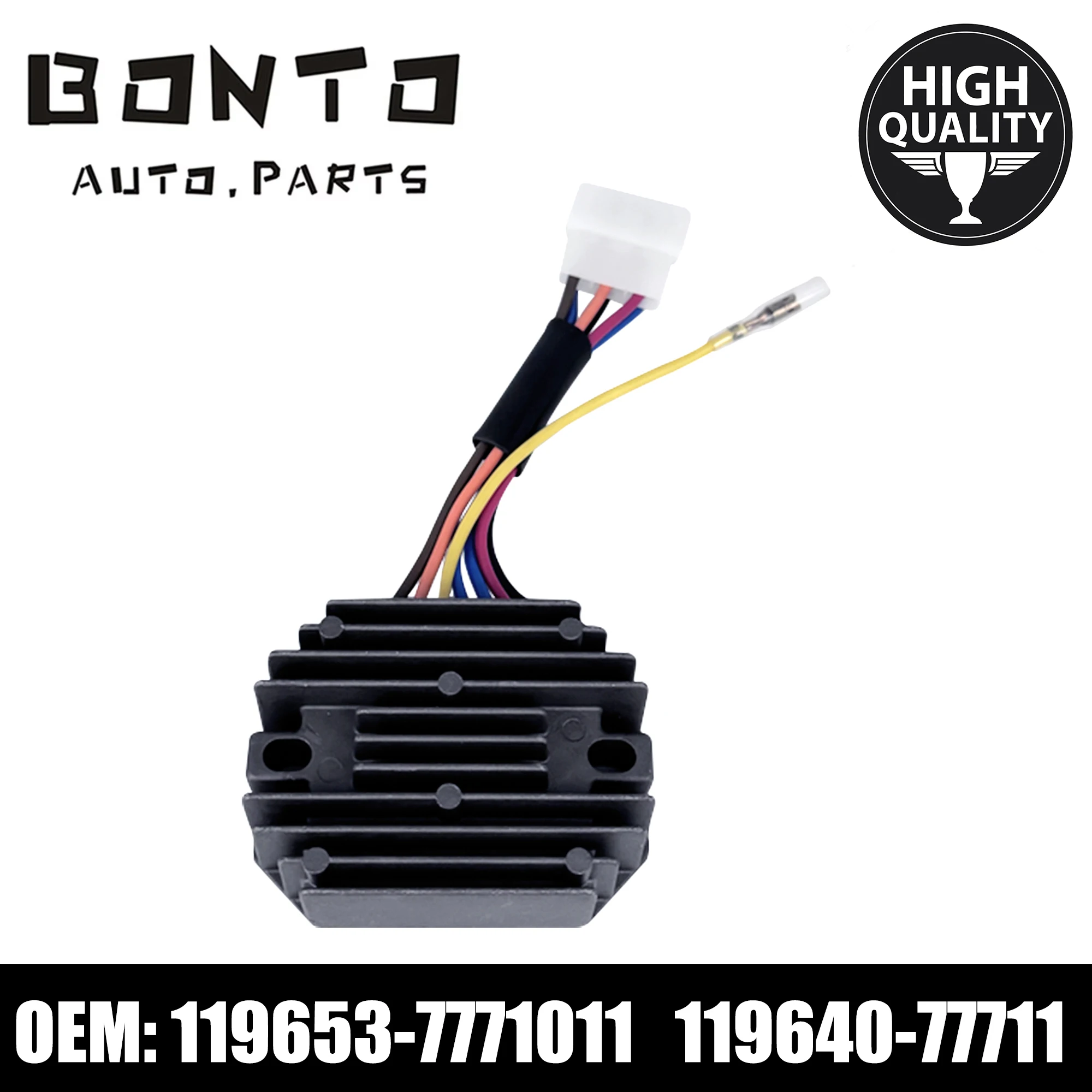 BONTO 12V Voltage Regulator Rectifier For Yanmar Replace 119653-7771011 119640-77711 RS5121