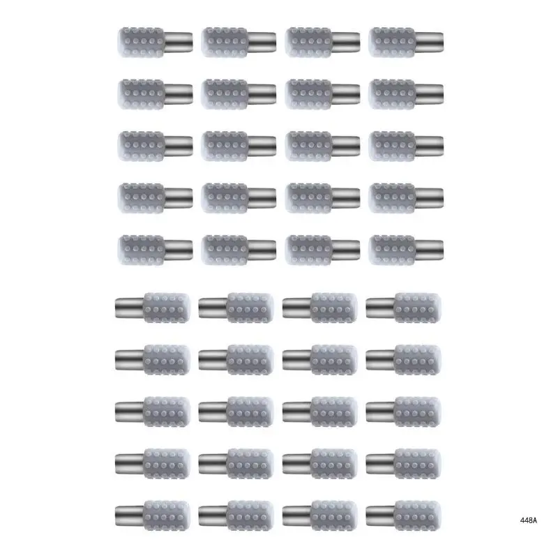 Pack of 20 Self tapping Screws with Rubber Sleeve Nonslip Partition Nails Easy Install for Wardrobe Cabinet & Bookcase